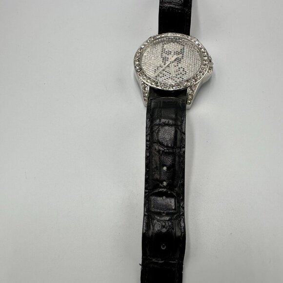 Saint James Watch Women Skull Head Dial Rhinestone Large Dial 42MM New Battery - Picture 3 of 13